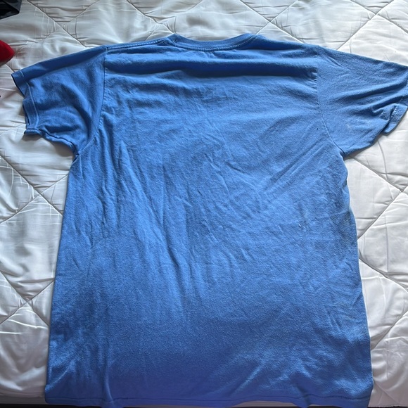 DUNDER MIFFLIN OFFICE RARE POWDER BLUE YOUTH MEDIUM T SHIRT - Picture 2 of 3